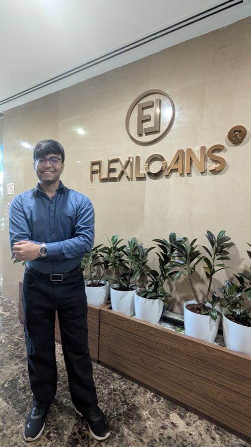 Antariksh at FlexiLoans HQ